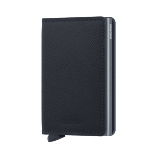 Slim Wallet Saffiano Navy