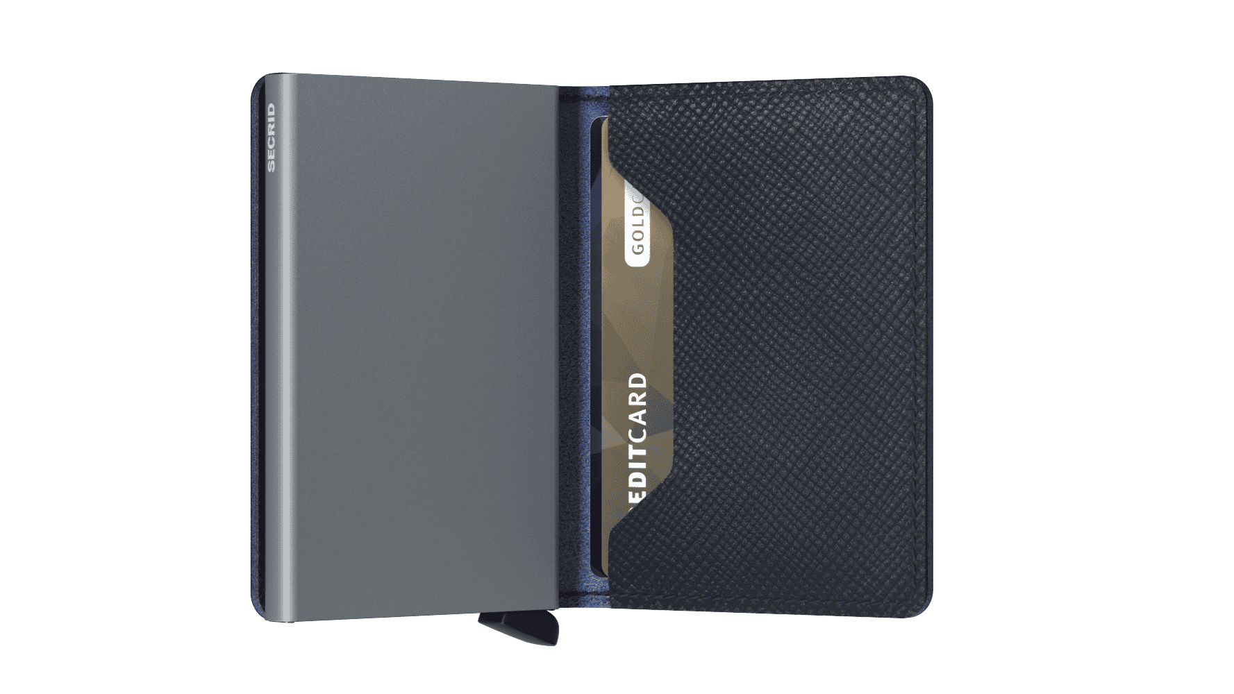 Slim Wallet Saffiano Navy - immagine 4