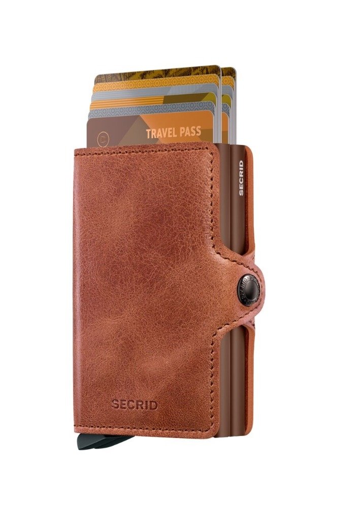 Twin Wallet Vintage Cognac - immagine 2