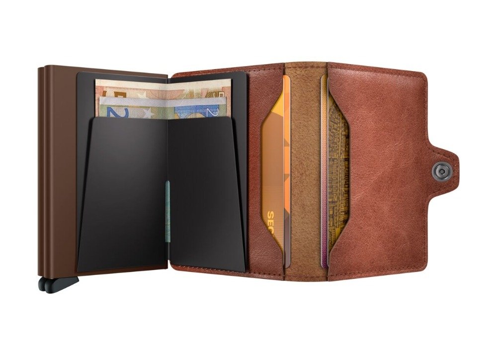 Twin Wallet Vintage Cognac - immagine 3